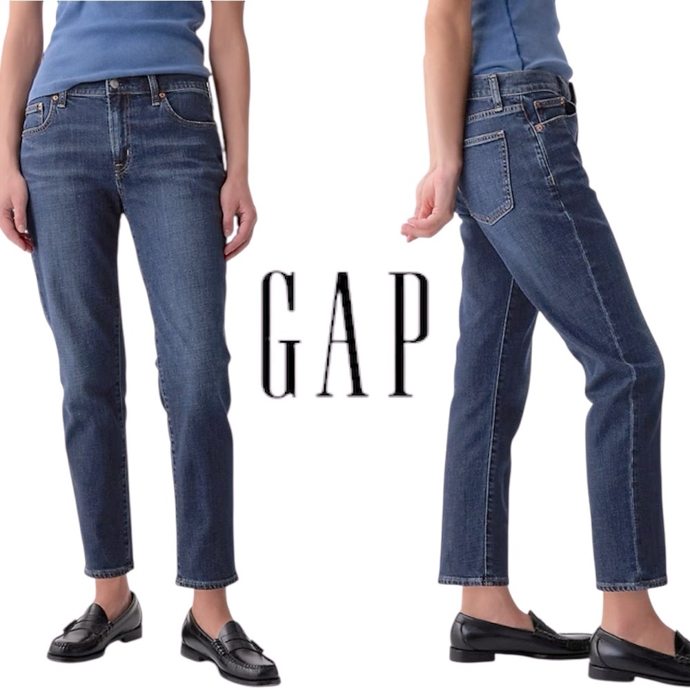 GAP Women's Dark Blue Straight Leg Jeans